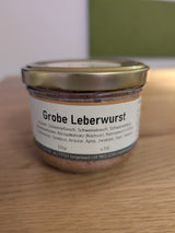 Grobe Leberwurst im Glas